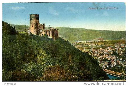 LAHNECK UND LAHNSTEIN Postes Aux Armées 1924 - Lahnstein