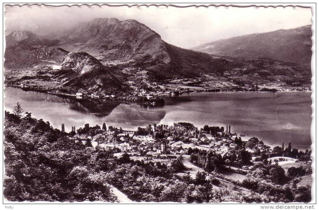 CPSM - LAC D'ANNECY - Talloires Et Presqu'ile De Duingt - N/b - 1963 ! - - Duingt