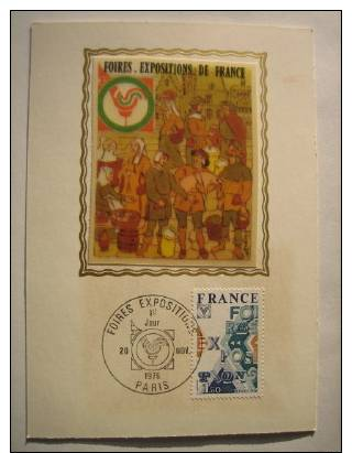 BELLE CARTE  FOIRES EXPOSITIONS DE FRANCE  COQ - Expositions