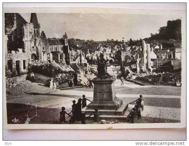 1 Vire Calvados Place Castel Bombardée - Guerre 1939-45