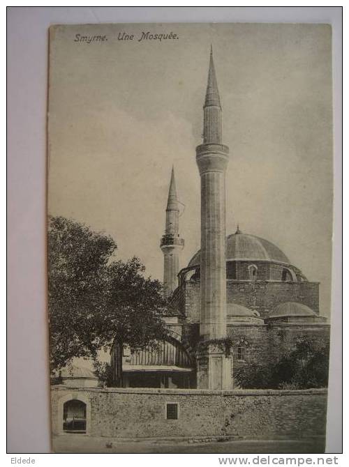 Smyrne Izmir Une Mosquée Timbrée Smyrne Levant - Turchia