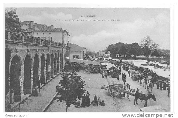 81 )FL) PUYLAURENS, La Halle Et Le Marché, N° 109, Cliché Jansou /** - Puylaurens