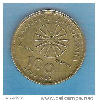 100 DRACHMES . 1990 . - Grèce