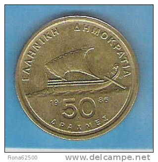 50 DRACHMES . 1986 . - Grecia