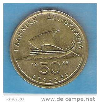 50 DRACHMES . 1986 . - Grèce