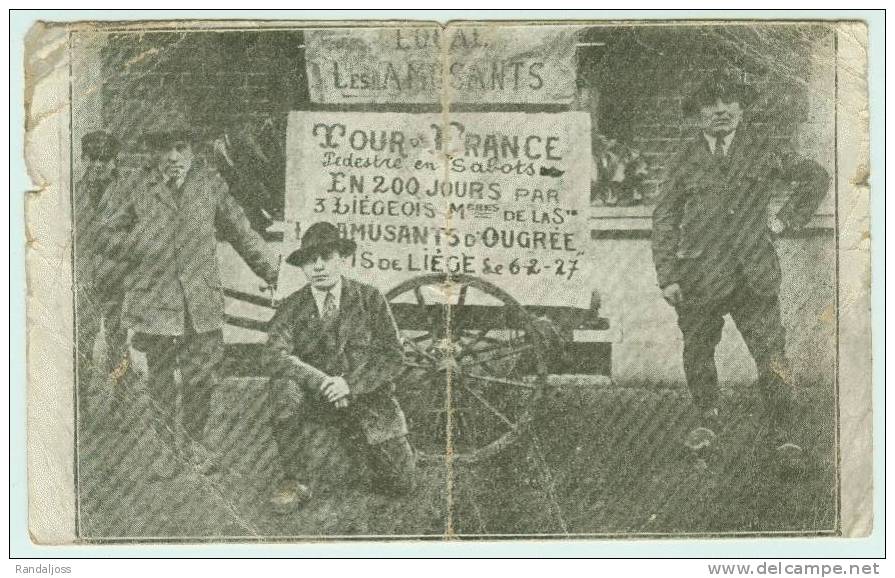 Photo Liege Tour De France Pédestre En Sabot Sté Les Amusants D'Ougrée - Seraing