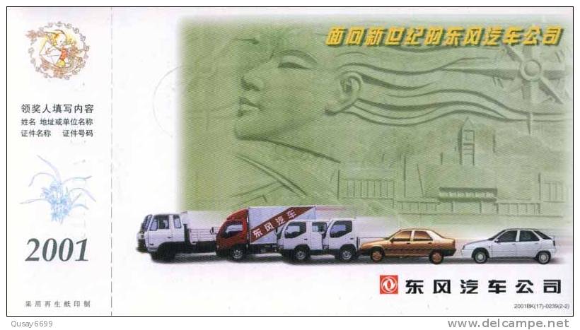 Truck  Car. Pre-stamped Postcard, Postal Stationery - Vrachtwagens