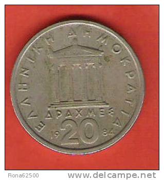 20 DRACHMES . 1984 . - Griechenland