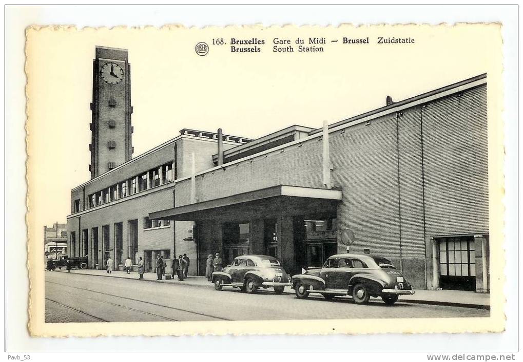 Brussel - Bruxelles : Gare Du Midi * Zuidstation * South Station  **  Oldtimers - Chemins De Fer, Gares