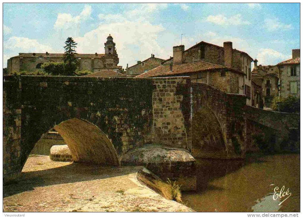 CPSM, NERAC EN ALBRET, LES BORDS DE LA BAÏSE, LE VIEUX PORT, - Nerac