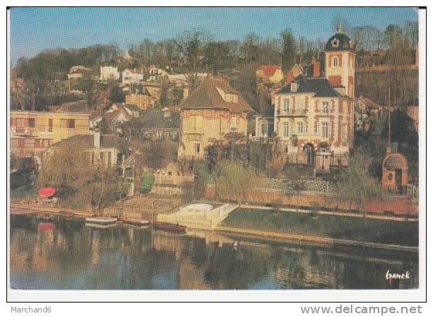 LA MARNE . COUCHER DE SOLEIL AU PONT DE CHENNEVIERES ..MODERNE - Chennevieres Sur Marne