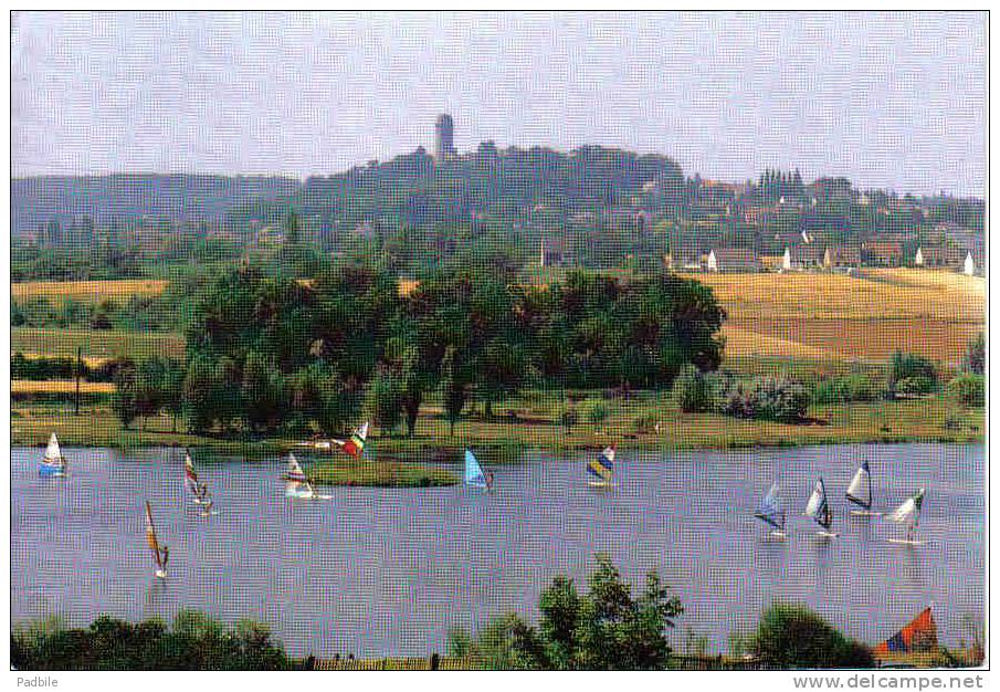 Carte Postale 91. Bretigny  Le Plan D'eau Vue Sur La Tour De Monthéry  Trés Beau Plan - Bretigny Sur Orge