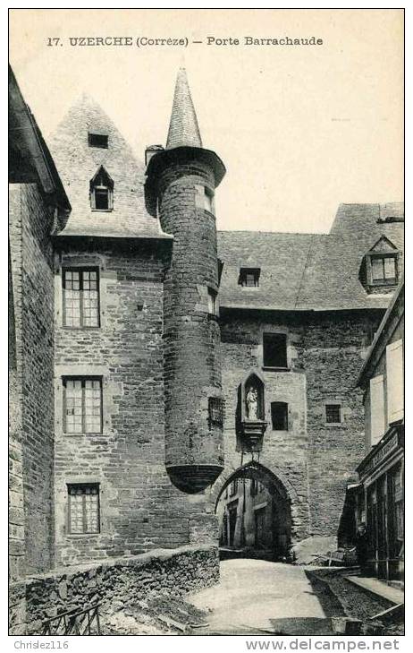 19 UZERCHE Porte Barrachaude Beau Plan - Uzerche