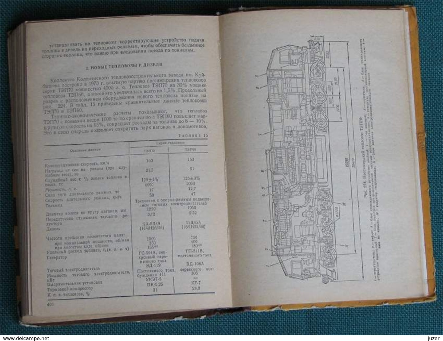 Old Russian Book: Enginery Of Diesel Locomotives (1978) - Autres & Non Classés