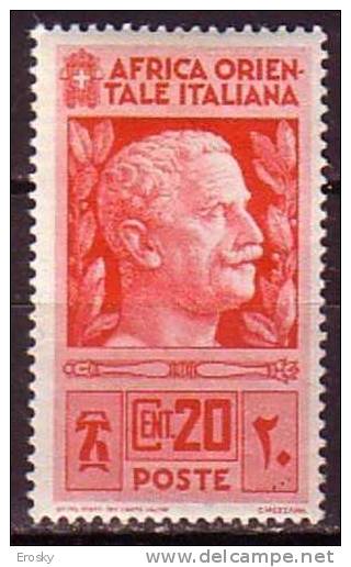 Z2566 - COLONIE ITALIANE AOI Ss N°6 Yv N°6 * - Africa Oriental Italiana