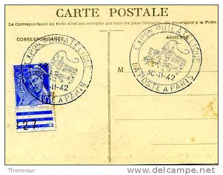 86 VIVONNE CHATEAU DE BONNEVEAUX CACHETS CONGRES INT. PHILOSOPHIE 1937 PARIS TOP TOP - Vivonne
