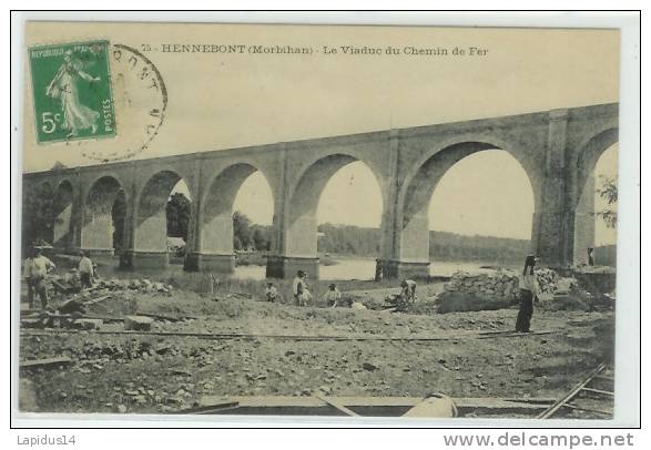 153 C/ CPA  HENNEBONT  (morbihan)  LE VIADUC DU CHEMIN DE FER - Hennebont