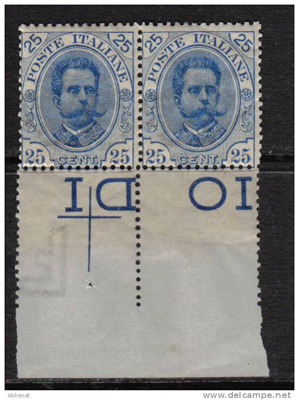 RG152 - REGNO 1891, 25 Cent N. 62  ***  Coppia - Neufs