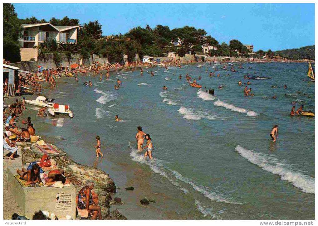 CPSM. LA SEYNE SUR MER. LA PLAGE DE MAR VIVO. N° A0217 - La Seyne-sur-Mer