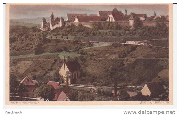 ROTHENBOURG . BLICK V BURGGARTEN - Rothenburg O. D. Tauber