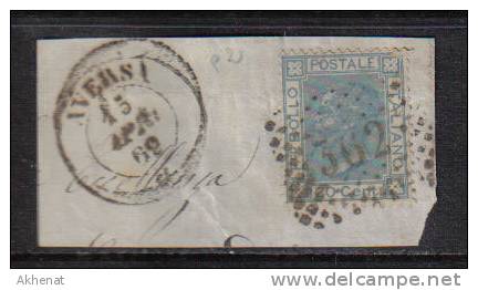 RG180 - REGNO 1867, 20 Cent N. 26 . - Afgestempeld