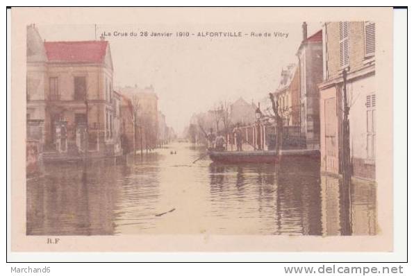 ALFORTVILLE . RUE DE VITRY ,CRUE DU 28 JANVIER 1910 - Alfortville