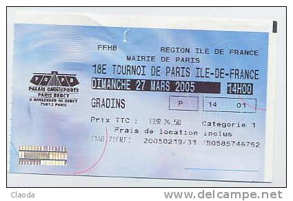 4362  - SPORT - HANDBALL ( 18ème Tournoi De PARIS IDF -2005). - Handbal