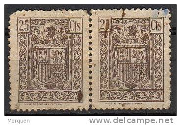 Sellos Recibo PAREJA Valor 25 Cts - Revenue Stamps