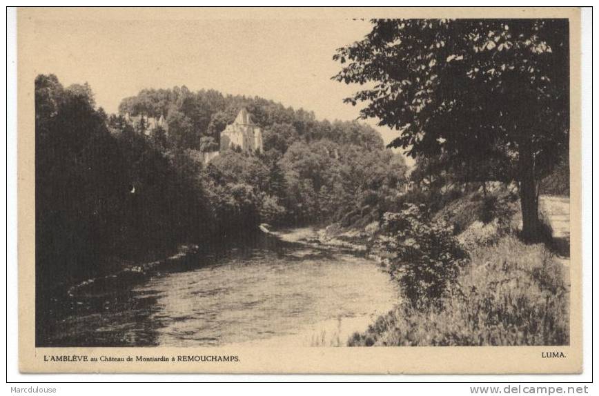 Remouchamps (Aywaille). L´Amblève Au Château De Montjardin. De Amblève Bij Het Kasteel Van Montjardin. - Aywaille