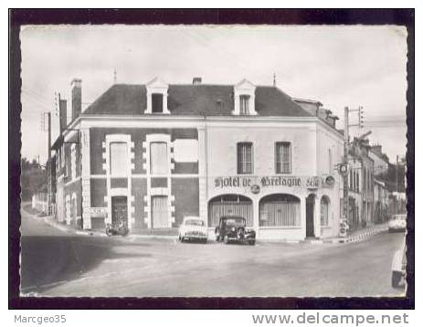 23525 Pontchateau Hotel De Bretagne édit.halgand Restaurant Des Routiers Automobilte Traction ... Mobylette  Belle Cpsm - Pontchâteau