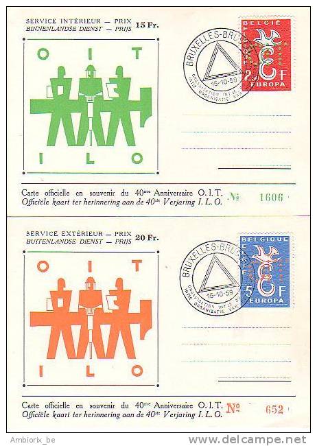 Cartes Maximum Pr 133-134 - 1951-1960