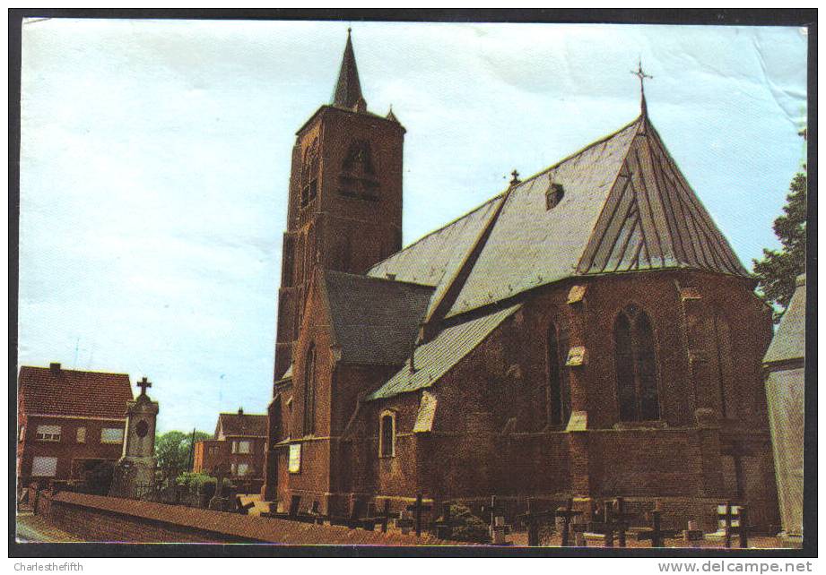 OUDE FOTOKAART HOOGSTRATEN" MINDERHOUT - SINT CLEMENSKERK" Uitg. M.Dries - Hoogstraten