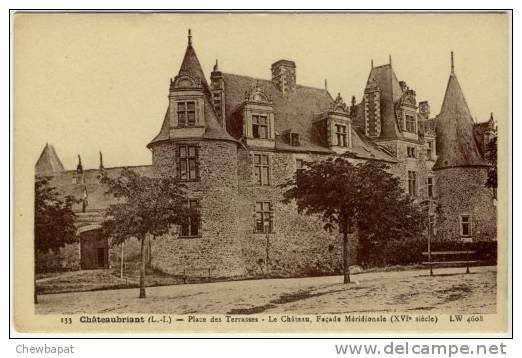 Chateaubriant - Place Des Terrasses - Le Château, Façade Méridionale   - 133 - Châteaubriant