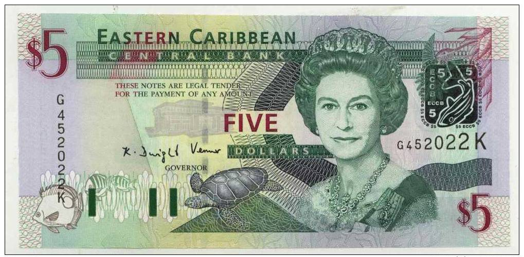 ST KITTS : 5$ 2003 Neuf (unc) - Caribes Orientales
