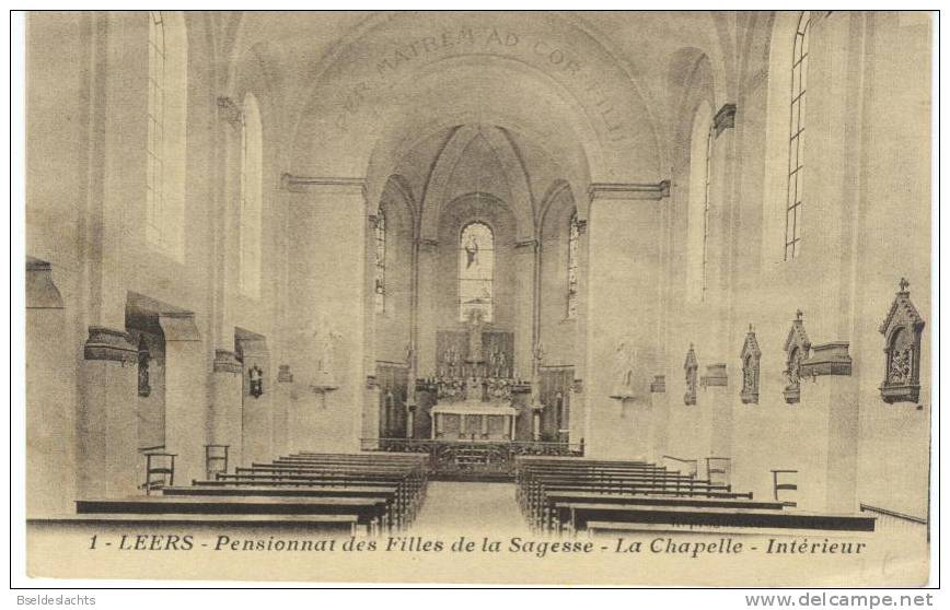 Leers Pensionnat Des Filles De La Sagesse La Chapelle Intérieur - Estaimpuis