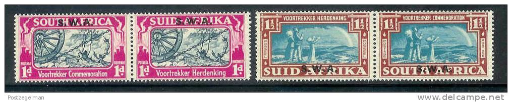 SWA 1938 Mint Hinged Stamp(s) Great Trek Pairs 206-209 - Namibia (1990- ...)