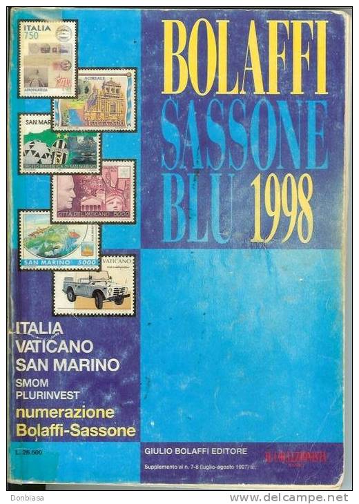 Catalogo Bolaffi Sassone Blu. Italia (Regno-Repubblica), Vaticano, San Marino, SMOM - Italien