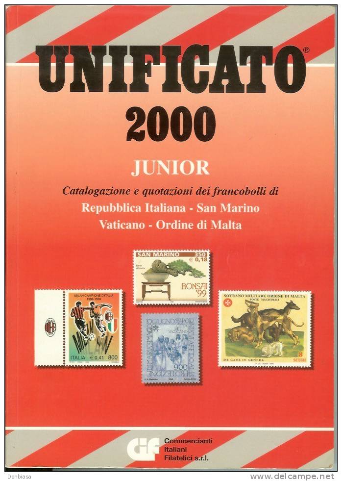 Catalogo Unificato 2000 Repubblica Italiana, Vaticano, San Marino, SMOM - Italia