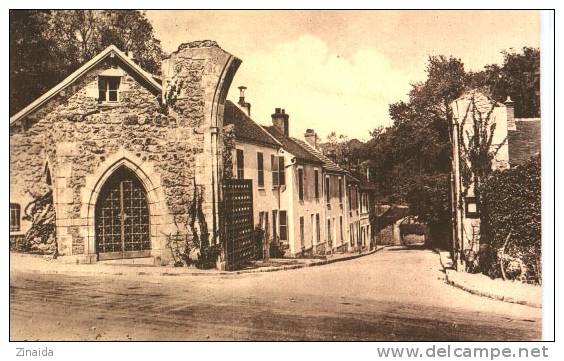 CPA DE L ABBAYE DES VAUX DE CERNAY - ENTREE DE LA RUE DES VAUX - Vaux De Cernay