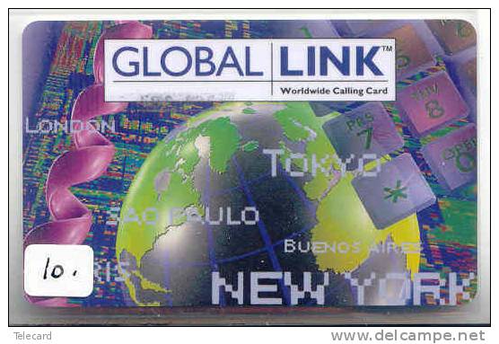 USA (10) Telecarte * GLOBAL LINK * NEW YORK IN MINT - [3] Magnetic Cards