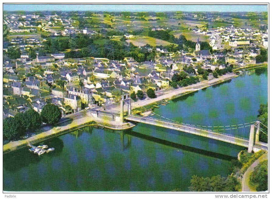 Carte Postale 49.  Chalonnes-sur-Loire  Et Le Pont  Vue D'avion  Trés Beau Plan - Chalonnes Sur Loire