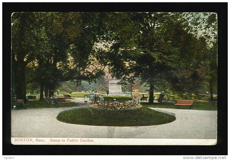 Scene In Public Garden, Boston, Massachusetts 1938 - Boston