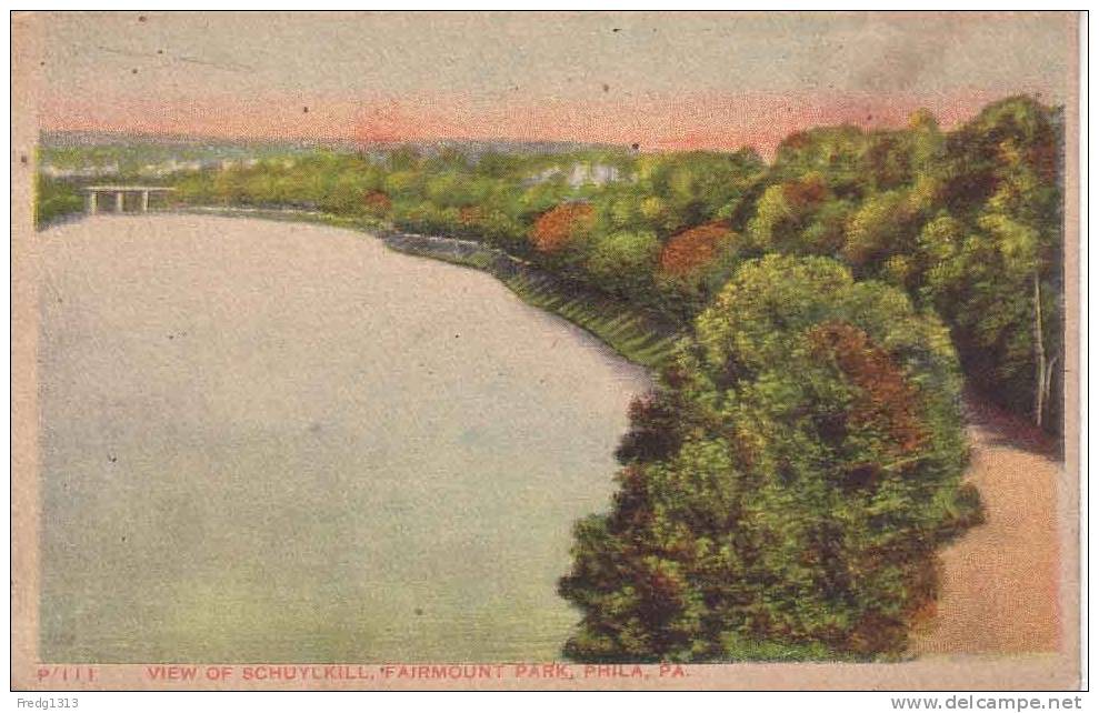 Philadelphia - View Of Schuylkill - Fairmount Park - Philadelphia