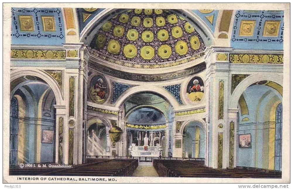 Baltimore - Interior Of Cathedral - Baltimore