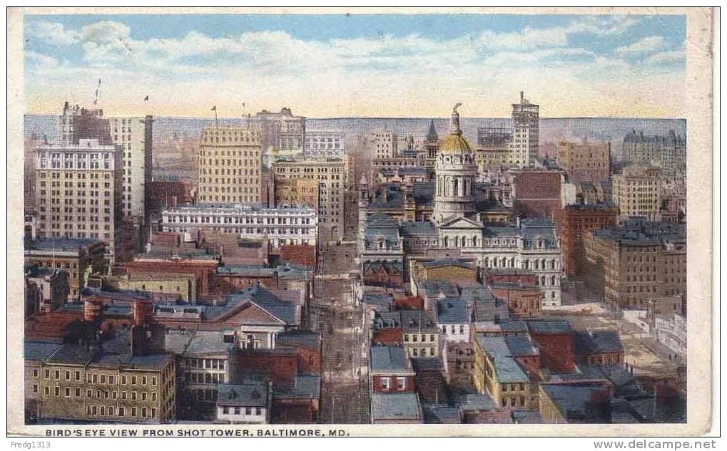 Baltimore - View From Shot Tower - Baltimore
