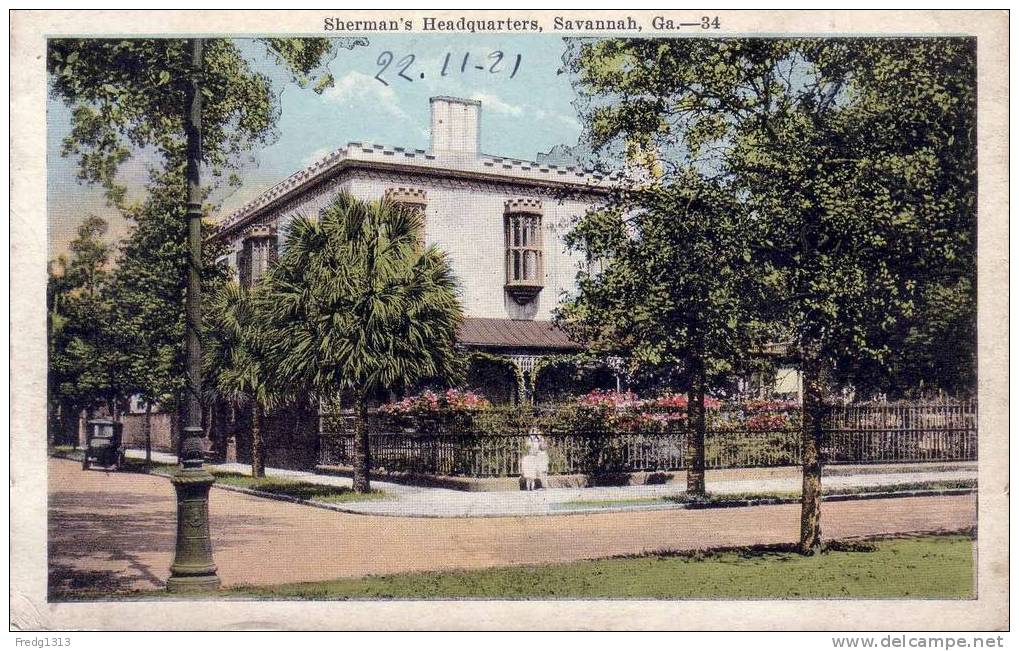 Savannah - Sherman's Headquarters - Savannah