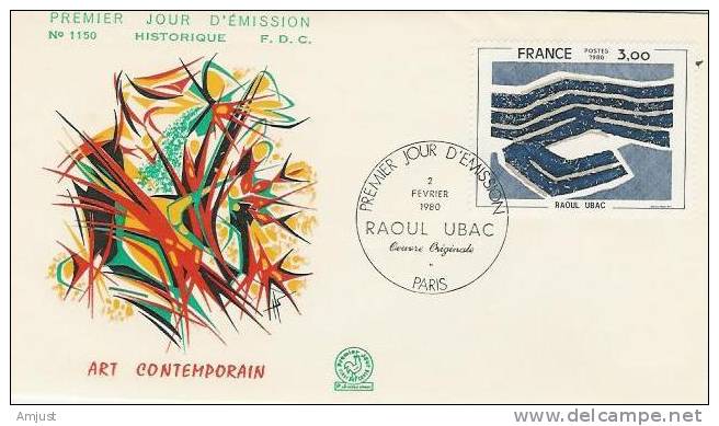 France FDC 1980 (No. Y.&T. 2075) Art Contemporain - 1980-1989