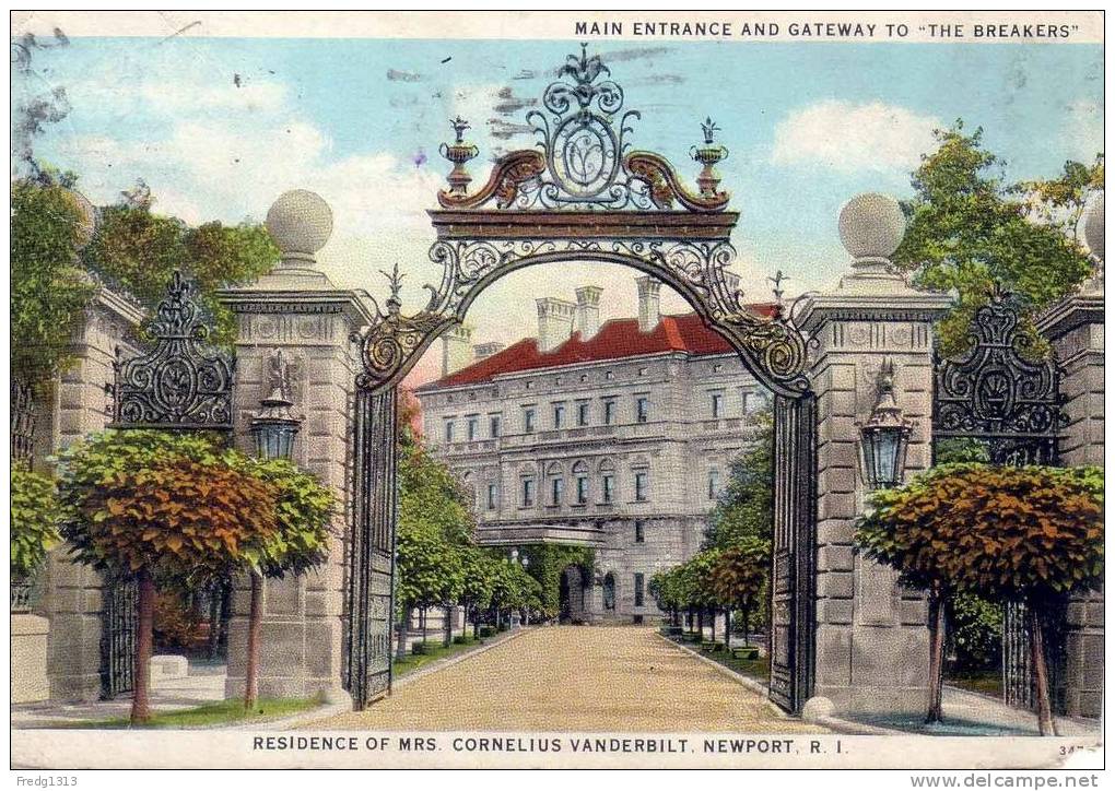 Newport - Main Entrance And Gateway To The Breakers - Newport