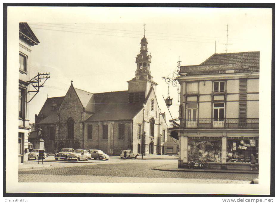 OUDE FOTOKAART ZOTTEGEM - KERK -zicht Op Bazar St-Jozef - édit. Vermeire!! - Zottegem