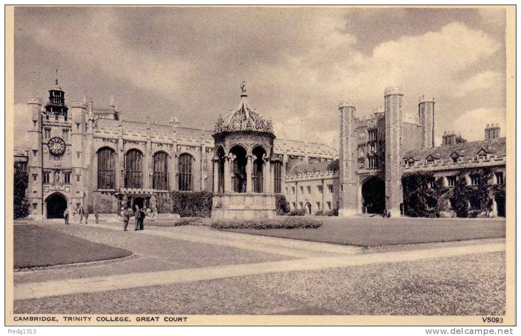 Cambridge - Trinity College, Great Court - Cambridge